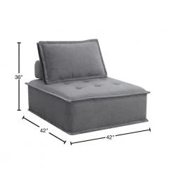 Cube Charcoal Modular Seating by Picket House Furnishings -Picket House Furnishings Sales Store charcoal picket house furnishings accent chairs upx526135e 40 1000
