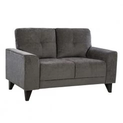 Asher 55 in. Charcoal Polyester 2-Seater Loveseat by Picket House Furnishings