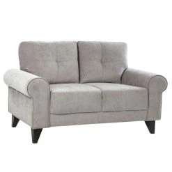 Atticus 58 in. Storm Polyester 2-Seater Loveseat by Picket House Furnishings