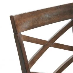 Regan 24 in. High Back Counter Side Chair Set in Cherry (Set of 2) by Picket House Furnishings -Picket House Furnishings Sales Store cherry picket house furnishings bar stools drn100csc 44 1000