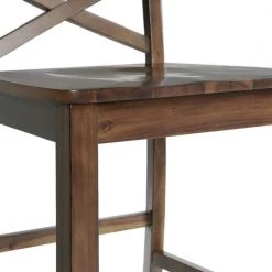 Regan 24 in. High Back Counter Side Chair Set in Cherry (Set of 2) by Picket House Furnishings -Picket House Furnishings Sales Store cherry picket house furnishings bar stools drn100csc fa 1000