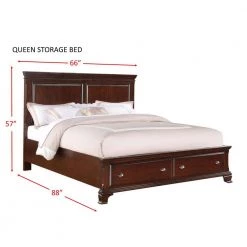 Brinley 3-Piece Cherry Queen Storage Bedroom Set by Picket House Furnishings -Picket House Furnishings Sales Store cherry picket house furnishings bedroom sets cn350qb3pc 44 1000