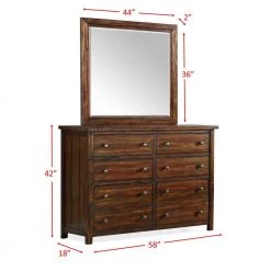 Danner 8-Drawer Chestnut Dresser with Mirror by Picket House Furnishings 7 Danner 8-Drawer Chestnut Dresser with Mirror by Picket House Furnishings -Picket House Furnishings Sales Store chestnut picket house furnishings dressers ds600drmr 40 1000