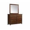 Danner 8-Drawer Chestnut Dresser with Mirror by Picket House Furnishings