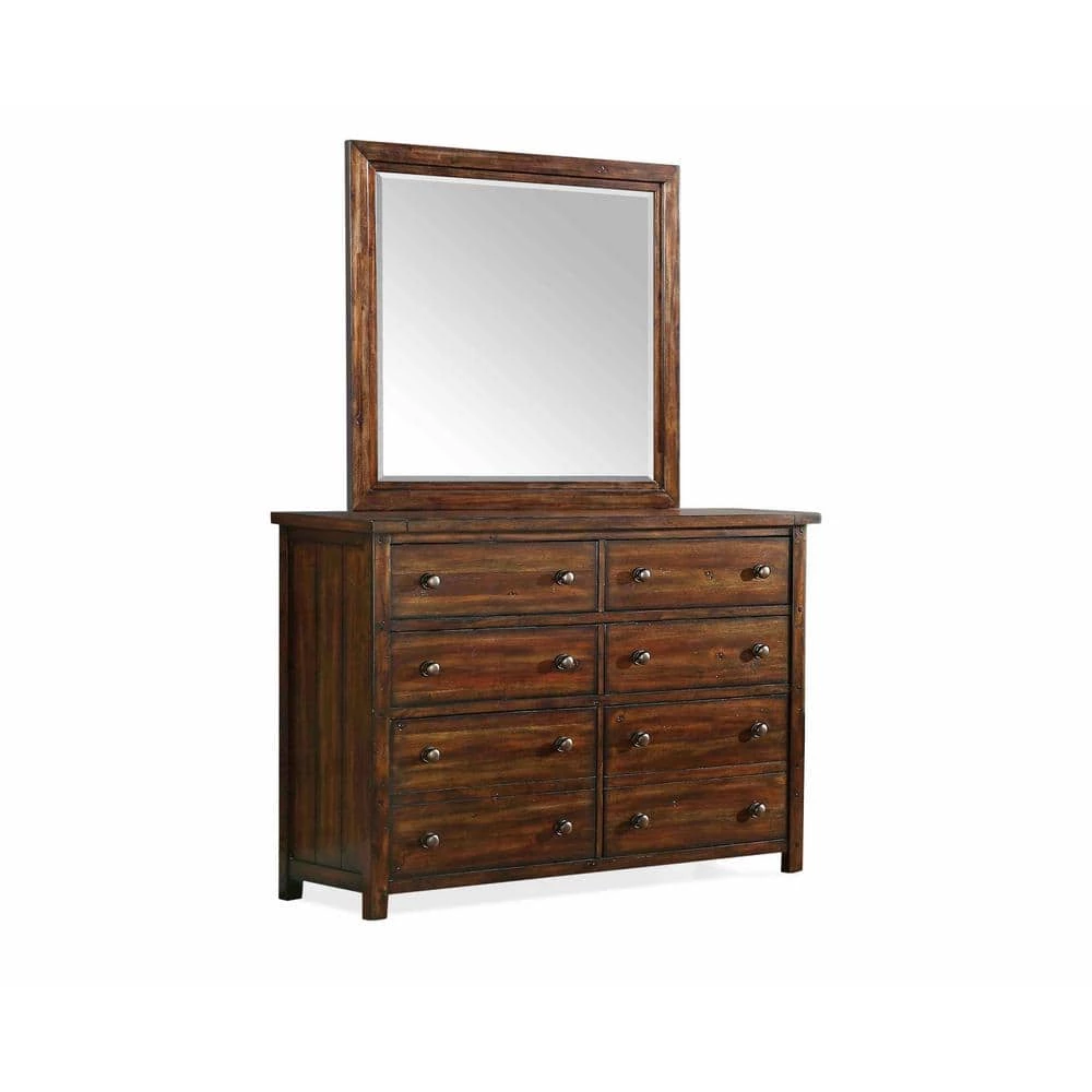Danner 8-Drawer Chestnut Dresser with Mirror by Picket House Furnishings 1 Danner 8-Drawer Chestnut Dresser with Mirror by Picket House Furnishings