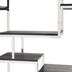 Ezra 71 in. Chrome Wood 10-shelf Cube Bookcase with Geometric Design by Picket House Furnishings 13 Ezra 71 in. Chrome Wood 10-shelf Cube Bookcase with Geometric Design by Picket House Furnishings -Picket House Furnishings Sales Store chrome picket house furnishings bookcases bookshelves cez100bse 4f 1000