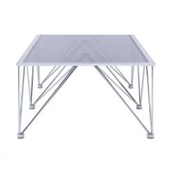 Macie 2-Piece 53 in. Chrome Large Rectangle Glass Coffee Table Set by Picket House Furnishings 13 Macie 2-Piece 53 in. Chrome Large Rectangle Glass Coffee Table Set by Picket House Furnishings -Picket House Furnishings Sales Store chrome picket house furnishings coffee tables can1002pc 40 1000