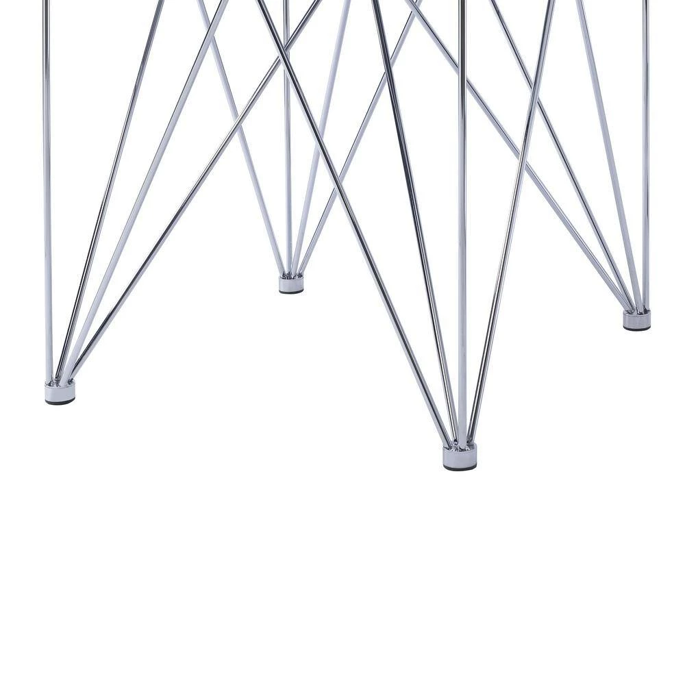 Macie 2-Piece 53 in. Chrome Large Rectangle Glass Coffee Table Set by Picket House Furnishings 9 Macie 2-Piece 53 in. Chrome Large Rectangle Glass Coffee Table Set by Picket House Furnishings - Image 9