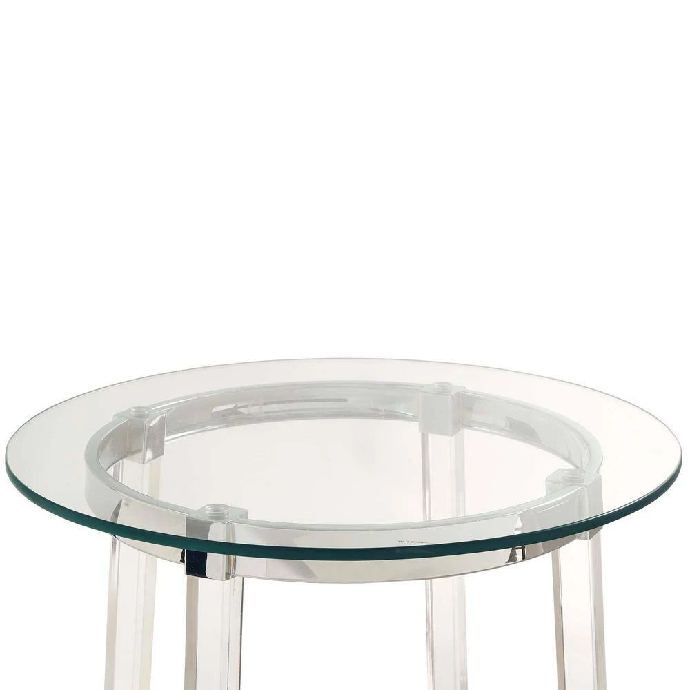 Sophia 2-Piece Clear/Chrome Occasional Table Set by Picket House Furnishings 6 Sophia 2-Piece Clear/Chrome Occasional Table Set by Picket House Furnishings - Image 6