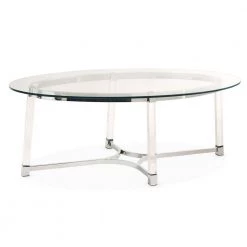 Sophia 2-Piece Clear/Chrome Occasional Table Set by Picket House Furnishings