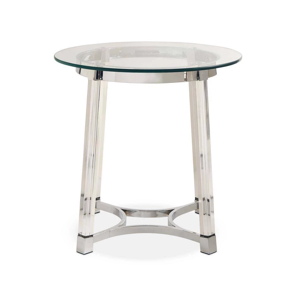 Sophia 2-Piece Clear/Chrome Occasional Table Set by Picket House Furnishings 2 Sophia 2-Piece Clear/Chrome Occasional Table Set by Picket House Furnishings - Image 2