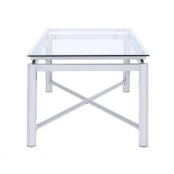 Monroe Clear/Chrome 2-Piece Occasional Table Set by Picket House Furnishings -Picket House Furnishings Sales Store chrome picket house furnishings coffee tables csv1002pc 40 1000