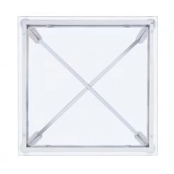 Monroe Clear/Chrome 2-Piece Occasional Table Set by Picket House Furnishings -Picket House Furnishings Sales Store chrome picket house furnishings coffee tables csv1002pc 44 1000