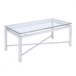 Picket House Furnishings Sales Store 32 Monroe Clear/Chrome 2-Piece Occasional Table Set by Picket House Furnishings