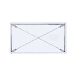 Monroe Clear/Chrome 2-Piece Occasional Table Set by Picket House Furnishings -Picket House Furnishings Sales Store chrome picket house furnishings coffee tables csv1002pc a0 1000