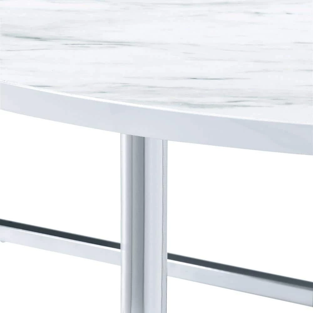 Zara Occasional 3-Piece Round Wood Table Set in Chrome by Picket House Furnishings 7 Zara Occasional 3-Piece Round Wood Table Set in Chrome by Picket House Furnishings - Image 7