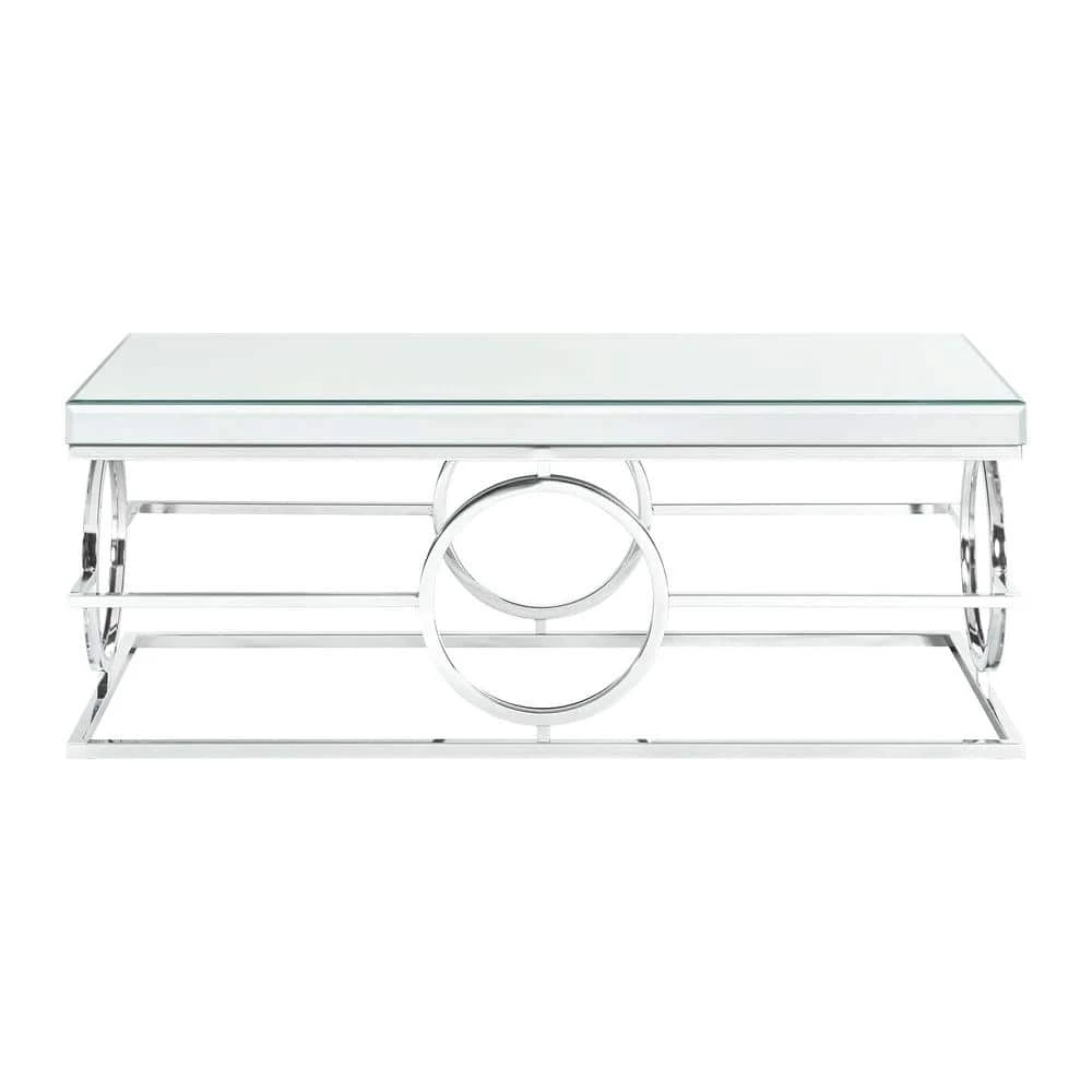 Katie Rectangle Mirrored 47 in. Coffee Table by Picket House Furnishings 1 Katie Rectangle Mirrored 47 in. Coffee Table by Picket House Furnishings