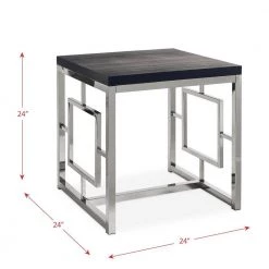 Harper Black/Chrome End Table by Picket House Furnishings 10 Harper Black/Chrome End Table by Picket House Furnishings -Picket House Furnishings Sales Store chrome picket house furnishings end side tables cez100ete 1f 1000