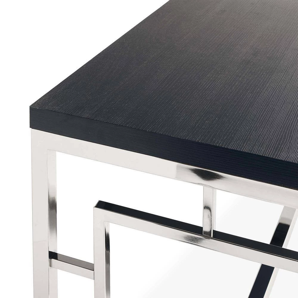 Harper Black/Chrome End Table by Picket House Furnishings 4 Harper Black/Chrome End Table by Picket House Furnishings - Image 4
