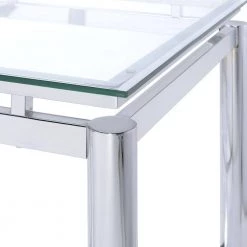 Monroe Clear Modern End Table by Picket House Furnishings 15 Monroe Clear Modern End Table by Picket House Furnishings -Picket House Furnishings Sales Store chrome picket house furnishings end side tables csv100ete 4f 1000