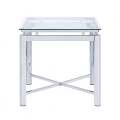 Monroe Clear Modern End Table by Picket House Furnishings 14 Monroe Clear Modern End Table by Picket House Furnishings -Picket House Furnishings Sales Store chrome picket house furnishings end side tables csv100ete c3 1000