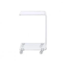 Peek Clear Modern Snack Table by Picket House Furnishings -Picket House Furnishings Sales Store clear picket house furnishings end side tables cir500ste c3 1000