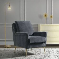 Lincoln Arm Chair in Coal by Picket House Furnishings -Picket House Furnishings Sales Store coal picket house furnishings accent chairs ucb1743100e 31 1000