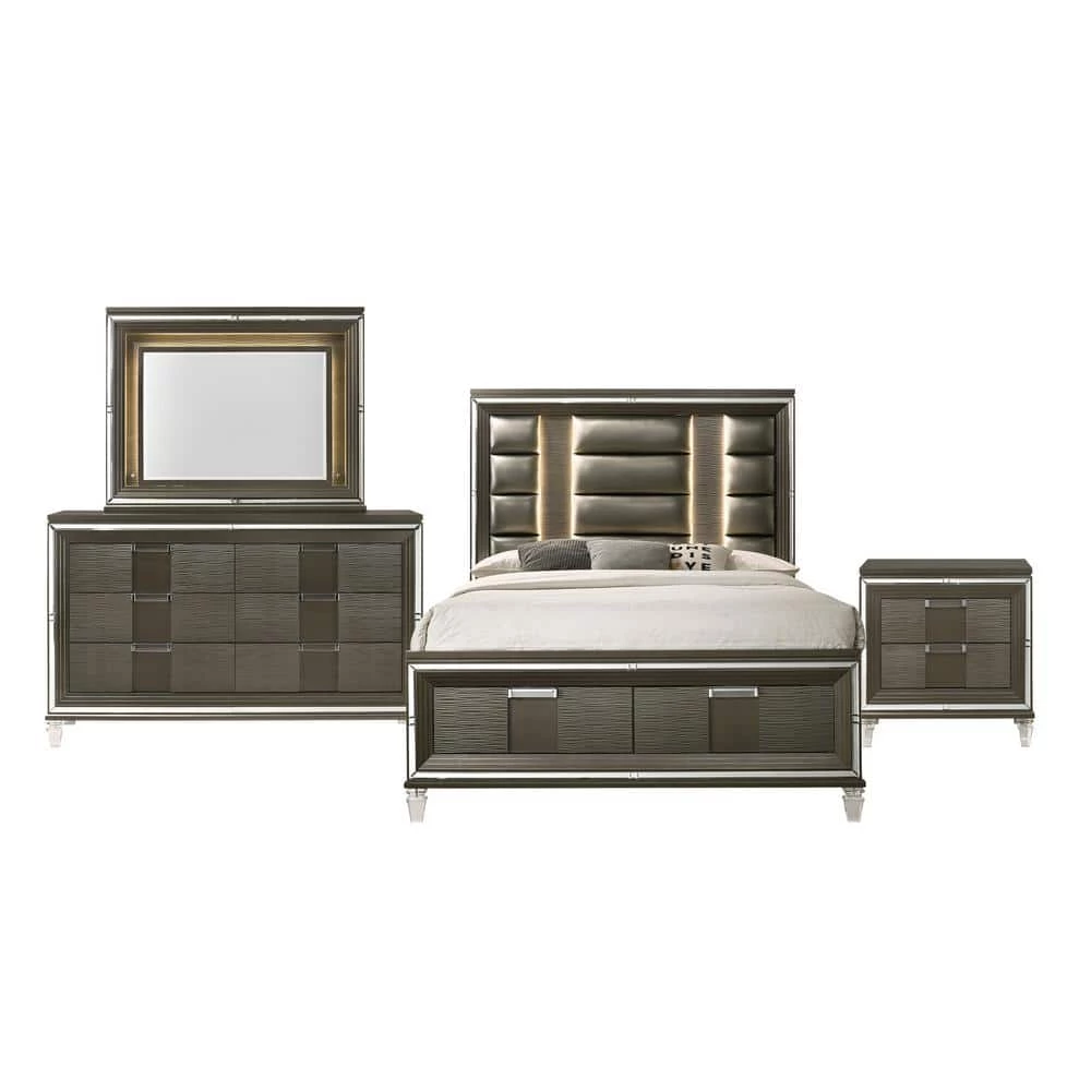 Charlotte 4-Piece Copper King Storage Bedroom Set by Picket House Furnishings 1 Charlotte 4-Piece Copper King Storage Bedroom Set by Picket House Furnishings