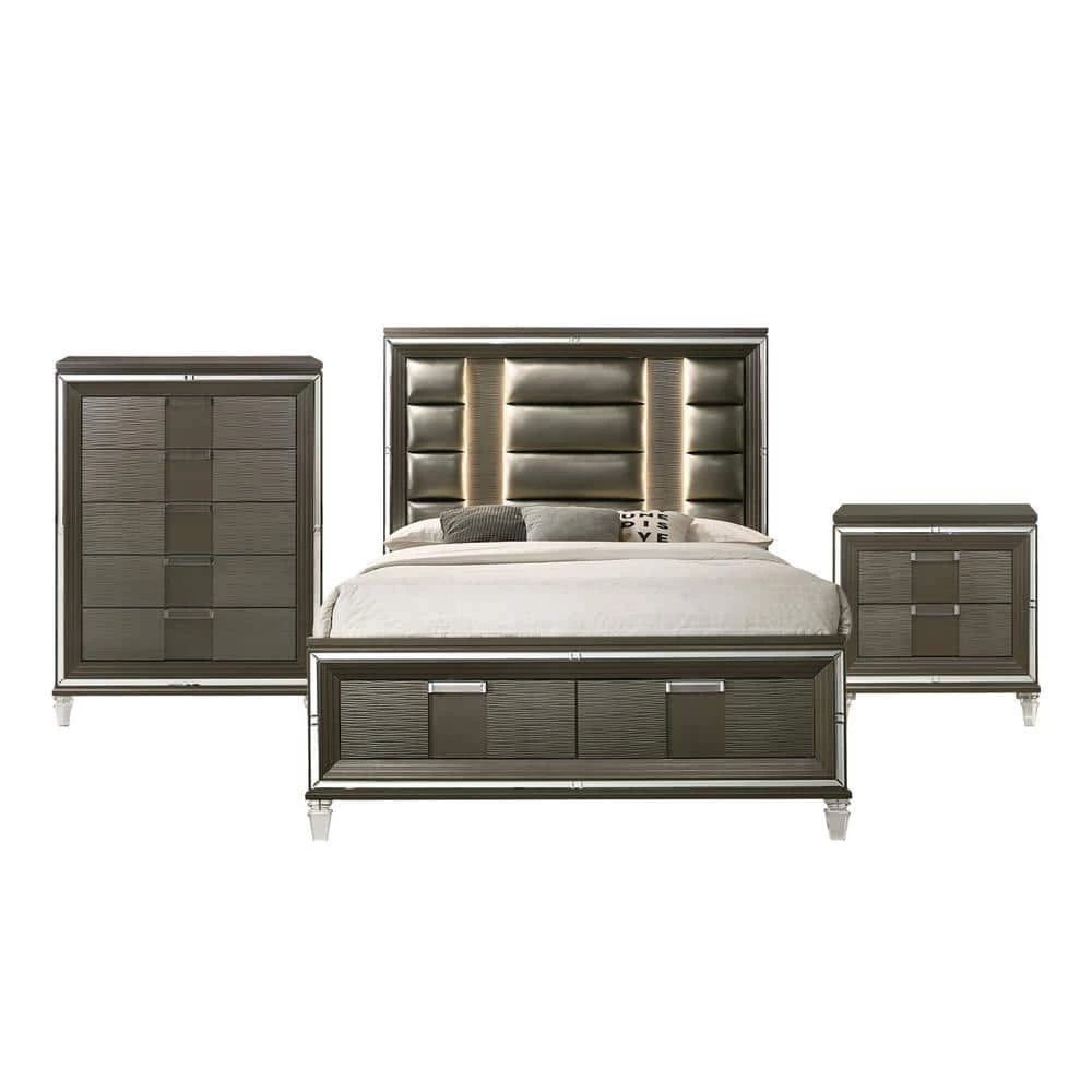 Charlotte 3-Piece Copper Queen Storage Bedroom Set by Picket House Furnishings 1 Charlotte 3-Piece Copper Queen Storage Bedroom Set by Picket House Furnishings