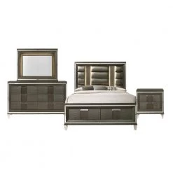 Charlotte 4-Piece Copper Queen Storage Bedroom Set by Picket House Furnishings