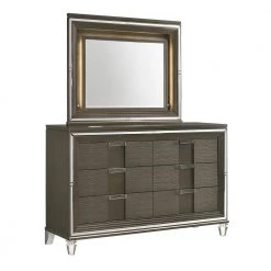 Charlotte 6-Drawer Dresser with Mirror in Copper by Picket House Furnishings