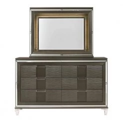 Charlotte 6-Drawer Dresser with Mirror in Copper by Picket House Furnishings -Picket House Furnishings Sales Store copper picket house furnishings dressers tn600drmr c3 1000