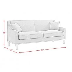 Moxie 81 in. Velvet Ruby 3-Seater Sofa With Distressed Frame by Picket House Furnishings -Picket House Furnishings Sales Store cotton picket house furnishings sofas couches u 15130 1817 300e fa 1000