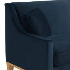 Moxie 81 in. Velvet Eclipse 3-Seater Sofa with Distressed Frame by Picket House Furnishings -Picket House Furnishings Sales Store cotton picket house furnishings sofas couches u 15130 1818 300e 1f 1000