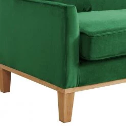 Moxie 81 in. Velvet Kelly Green 3-Seater Sofa With Distressed Frame by Picket House Furnishings -Picket House Furnishings Sales Store cotton picket house furnishings sofas couches u 15130 1823 300e 44 1000