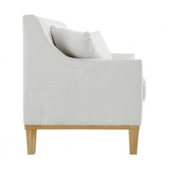 Moxie 81 in. Linen Cotton 3-Seater Sofa With Distressed Frame by Picket House Furnishings -Picket House Furnishings Sales Store cotton picket house furnishings sofas couches u 15130 3055 300e 4f 1000