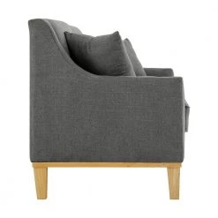 Moxie 81 in. Linen Charcoal 3-Seater Sofa With Distressed Frame by Picket House Furnishings -Picket House Furnishings Sales Store cotton picket house furnishings sofas couches u 15130 3057 300e 4f 1000