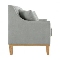 Moxie 81 in. Linen Grey 3-Seater Sofa With Distressed Frame by Picket House Furnishings -Picket House Furnishings Sales Store cotton picket house furnishings sofas couches u 15130 3170 300e 4f 1000