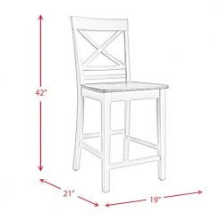 Bedford 24 in. High Back Counter Height Side Chair Set in Natural (Set of 2) by Picket House Furnishings 16 Bedford 24 in. High Back Counter Height Side Chair Set in Natural (Set of 2) by Picket House Furnishings -Picket House Furnishings Sales Store cream natural picket house furnishings bar stools dep400csc 76 1000