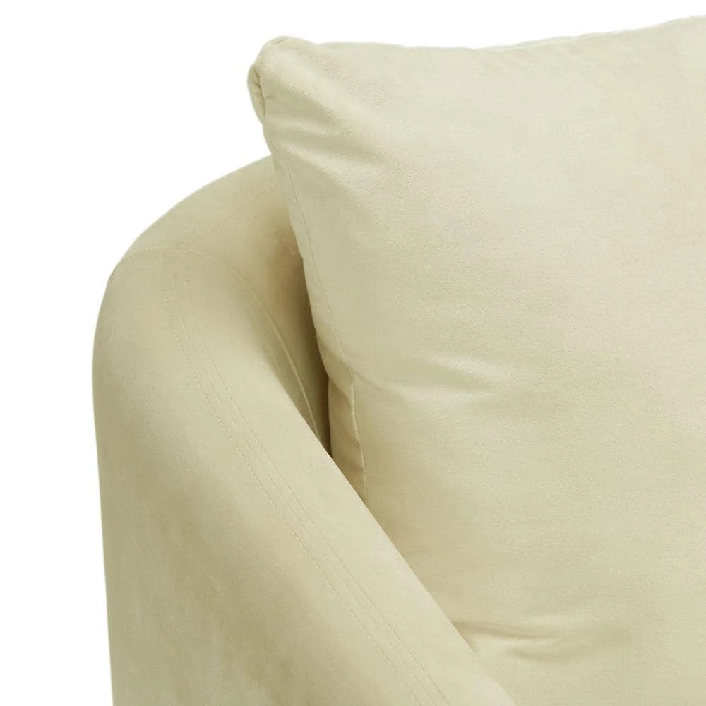 Zoe Accent Arm Chair with Wooden Legs in Cream by Picket House Furnishings 9 Zoe Accent Arm Chair with Wooden Legs in Cream by Picket House Furnishings - Image 9