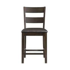 Alpha 24 in. High Back Counter Dining Side Chair in Brown (Set of 2) by Picket House Furnishings -Picket House Furnishings Sales Store dark brown picket house furnishings bar stools dmg100csc c3 1000