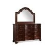 Tomlyn 12-Drawer Dark Cherry Dresser with Mirror by Picket House Furnishings