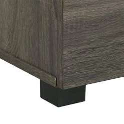 Leighton 47 in. Rectangle Dark Grey Metal 3 Drawer Computer Desk by Picket House Furnishings -Picket House Furnishings Sales Store dark grey picket house furnishings computer desks a 1734 dk 44 1000