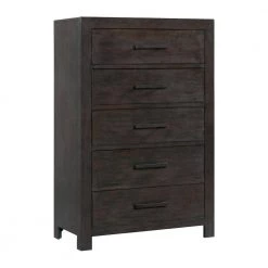 Holland 5-Drawer 17 in. Depth Chest in Dark Walnut by Picket House Furnishings