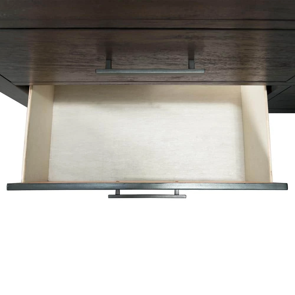 Holland 6-Drawer 17 in. Depth Dresser in Dark Walnut by Picket House Furnishings 3 Holland 6-Drawer 17 in. Depth Dresser in Dark Walnut by Picket House Furnishings - Image 3