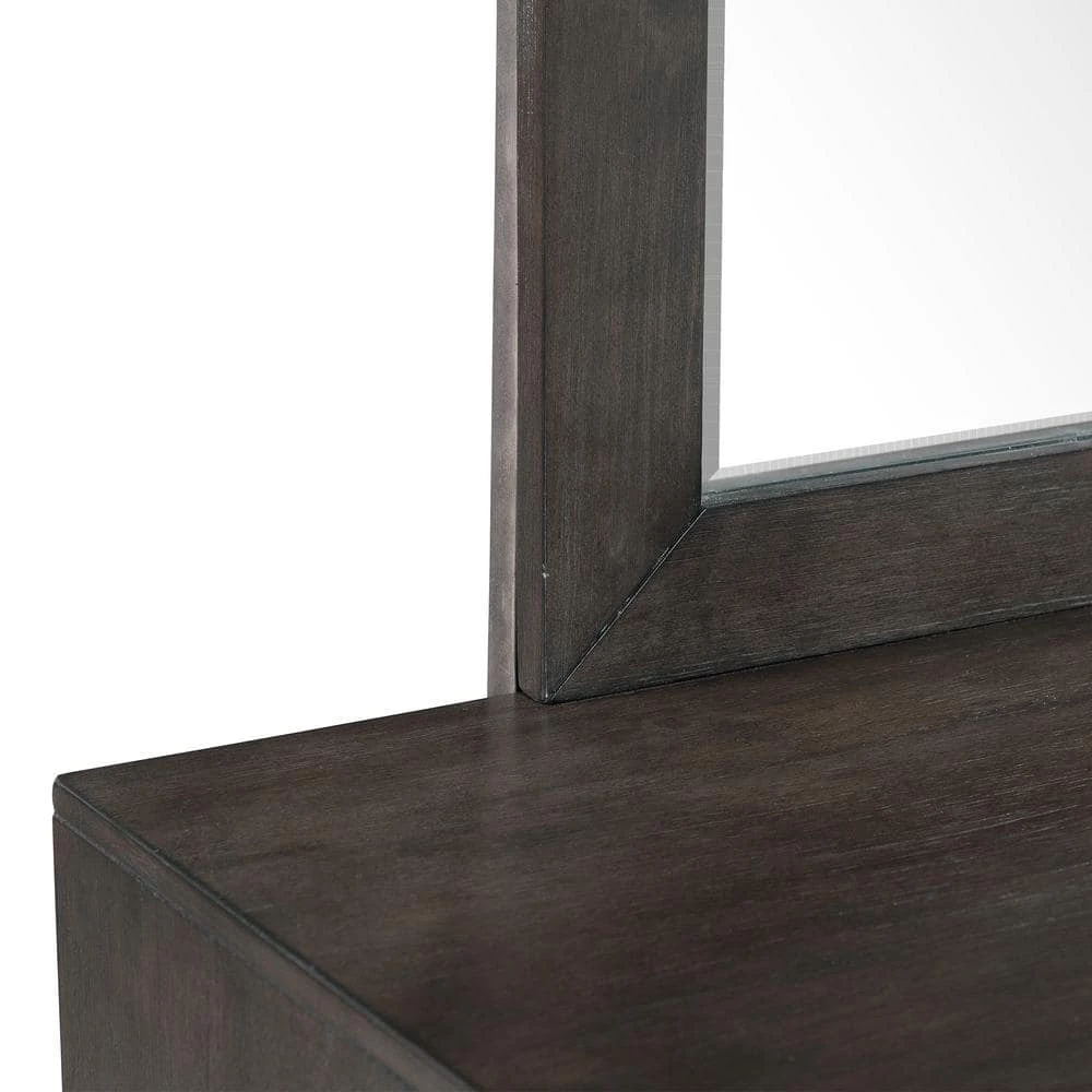 Holland 6-Drawer Dresser with Mirror in Dark Walnut by Picket House Furnishings 6 Holland 6-Drawer Dresser with Mirror in Dark Walnut by Picket House Furnishings - Image 6
