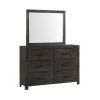 Holland 6-Drawer Dresser with Mirror in Dark Walnut by Picket House Furnishings