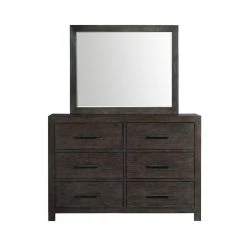 Holland 6-Drawer Dresser with Mirror in Dark Walnut by Picket House Furnishings 13 Holland 6-Drawer Dresser with Mirror in Dark Walnut by Picket House Furnishings -Picket House Furnishings Sales Store dark walnut picket house furnishings dressers sy600drmr c3 1000