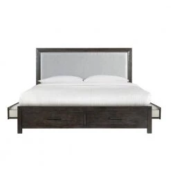 Holland Dark Walnut 4-Drawer King Storage Bed by Picket House Furnishings -Picket House Furnishings Sales Store dark walnut picket house furnishings panel beds sy600kb 4f 1000