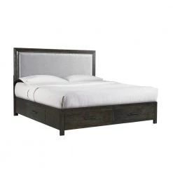 Holland Dark Walnut 4-Drawer King Storage Bed by Picket House Furnishings